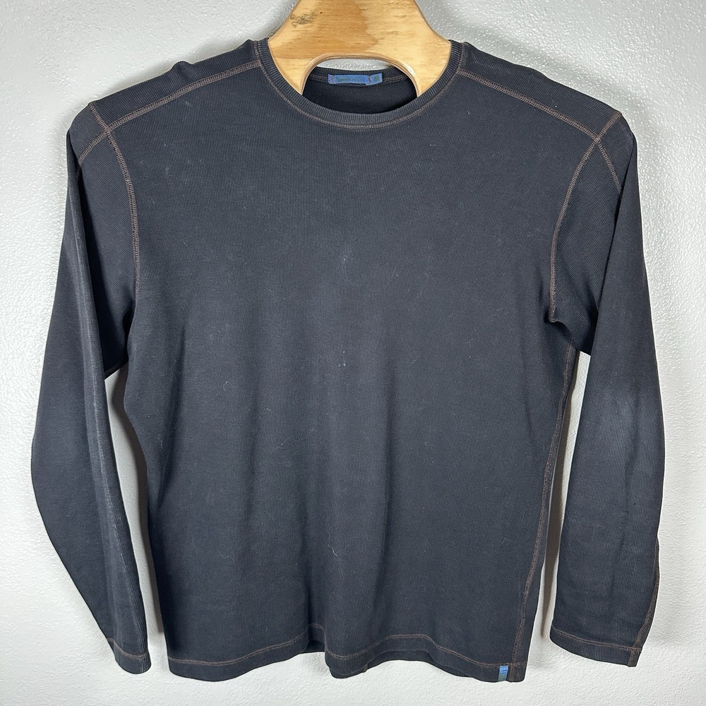 Agave Copper Mens Medium Thermal Shirt Full Cut Nordic Long Sleeve‎ Black